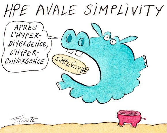 Dessin: HPE va racheter le spécialiste de l'hyperconvergence Simplivity